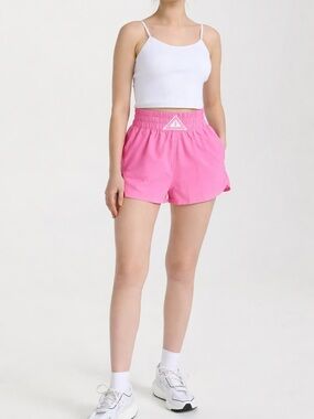 Free People Movement Next Round Light Pink Shorts Size Large